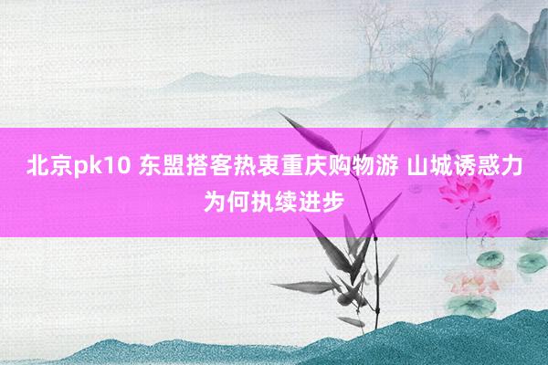 北京pk10 东盟搭客热衷重庆购物游 山城诱惑力为何执续进步